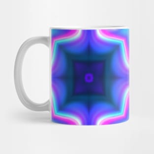 Psychedelic Hippie Pink and Blue Mug